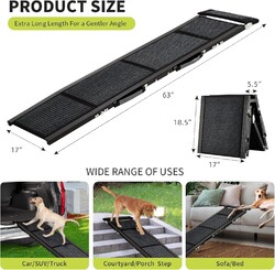 Klappbare Auto Hunderampe PRO Hundetreppe Einstiegshilfe Hunde Rampe Autorampe