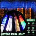 LED Meteorschauer Lichterkette Lichterregen Schneefall Eiszapfen Eisregen Dekor