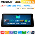 12.3" 6G+128G Für BMW E60 E61 CIC Autoradio Android 14 8-Kern CarPlay GPS Navi