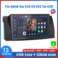 Für BMW 5er E39 X5 E53 7er E38 Carplay Android13 Autoradio GPS NAVI DAB+ 6+128GB