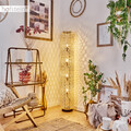  Boho Style Boden Stand Lampen Steh Leuchten Wohn Schlaf Raum Beleuchtung Rattan