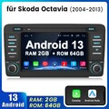 64GB Für Skoda Octavia 2004-2013 Android 13 Autoradio Carplay GPS NAVI WIFI DAB+