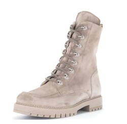 Gabor Schnürstiefelette, Boots /Chelseaboots Veloursleder,creme,Gr.6 1/2  