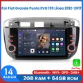 Für Fiat Grande Punto EVO 199 Linea 2012-2017 Carplay Autoradio Android GPS 64GB