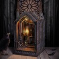 3D Holz Puzzle Bücherregal Dekor Miniatur Haus mit LED Light DIY Book Nook Kit