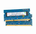 Hynix 2X 4 GB 1RX8 PC3-10600S DDR3-1333Mhz 1.5V SODIMM Laptop-Speicher RAM #Kit2