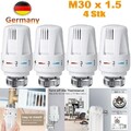 4Stk Thermostatkopf Heizkörper Regler,Thermostat Kopf-Heizung Ventil M30x1,5