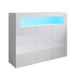Kommode Sideboard mit LED Beleuchtung Wohnzimmer Standschrank Anrichte Küche