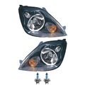 Scheinwerfer Set inkl. OSRAM Lampen H4 mit LWR Motor für Ford Fiesta V JH_ JD_