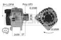 ERA 210007A Lichtmaschine Generator 120A 14V für VW Golf IV Schrägheck (1J1)