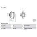 Bosch Lichtmaschine für Ford Fiesta 5 Focus KA Street KA 1,3 - 1,6 + 16V