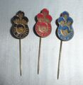 THE BEATLES lot 3 dutch orig vintage 1960s Pin BADGE Anstecknadel TIE PIN Metall