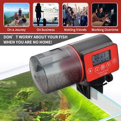 Digital LCD Futterautomat Fishfeeder Mit Timer für Aquarium Tank Teich Fisch dhl