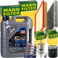 MANN INSPEKTIONSPAKET+5L LIQUI MOLY 5W-30 ÖL passend für OPEL ZAFIRA A ASTRA G