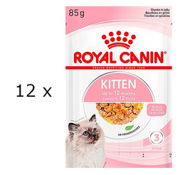 (EUR 25,66/kg) Royal Canin Kitten in Gelee Nassfutter für Katzenwelpen 12 x 85 g