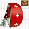 Premium Windhundhalsband Swiss Vollleder WOZA Greyhound Handnaht Rindnappa C794
