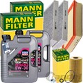 MANN INSPEKTIONSPAKET+10L LIQUI MOLY 5W30 ÖL passend für 2.0dCi RENAULT LAGUNA 3