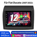 2+64G Für Fiat Ducato 2007- 2022 7"Android 12 Autoradio GPS Navi WIFI BT DAB SWC