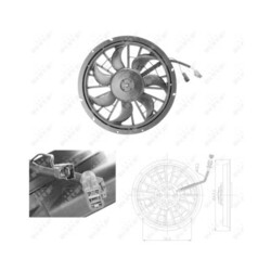 1x Lüfter, Motorkühlung NRF 47702 passend für VOLVO