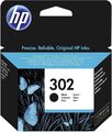 HP 302 (F6U66AE) Original Druckerpatrone Schwarz Für HP Deskjet 1110, 213X, 363X