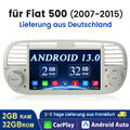 2+32GB Android 13 Autoradio Stereo GPS Navi Wifi Carplay Für Fiat 500 2007-2015