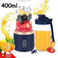 Tragbar Standmixer 400ML Elektrischer Ice Crusher Smoothie Maker Mixer Blender