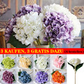 Künstliche Hortensie Fake Seidenblumen Strauß Hochzeit Haus Garten Dekoration