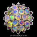 Valentinstag Nicht Erhitzt Rund Feuer Opal 4mm Rhodolit Granat 925 Silberring Eu