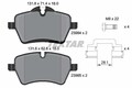 TEXTAR Bremsbelagsatz, Scheibenbremse 2398404 für MINI