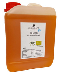 Bio Leinöl für Pferde 2,5L - 5L - 10Lkaltgepresst aus DE Leinsaat Mühlenfrisch