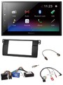 Pioneer USB Bluetooth DAB 2DIN Lenkrad Autoradio für BMW 3er 2002-2006 E46 schwa