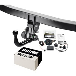 Brink Anhängerkupplung abnehmbar Kit mit E-Satz 13-polig passend für VW T-Cross