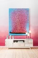 Bild Ölbild Touched Flower Boat Blau Pink 100 x 80 cm Kare Design 39250
