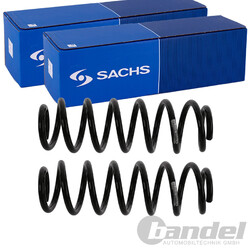 2X SACHS FAHRWERKSFEDERN HINTEN PASSEND FÜR AUDI A3 SEAT LEON LINKS+RECHTS