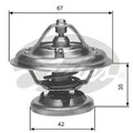 GATES Thermostat, Kühlmittel TH12680G1 für MERCEDES-BENZ PUCH SSANGYONG