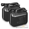2er SET BENZINKANISTER 5L KRAFTSTOFFKANISTER RASENMÄHER MOTORSÄGE 5 LITER