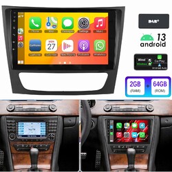 Für Mercedes Benz CLS E-Class W211 W219 DAB+ 2+64G Android 13 Autoradio GPS WiFi