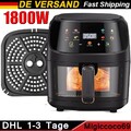 XXL Heißluftfritteuse 8L Fritteusen Friteuse Heißluft Air Fryer 1800W ohne Öl DE