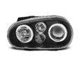 SCHEINWERFER LPVW60 PASSEND FÜR VW GOLF 4 09.97-09.03 ANGEL EYES SCHWARZ NEU