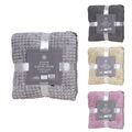 Flanell Wohndecke Wolldecke Sofadecke Kuscheldecke Waffeloptik 150x200cm 