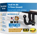ANHÄNGERKUPPLUNG abnehmbar für Audi A4 B6 01-04 Avant +7pol E-Satz ABE NEU
