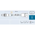 1x Lambdasonde FAE 75038 passend für AUDI SEAT SKODA VW LAMBORGHINI BENTLEY