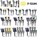 1/2/3/4 Stück LED Solarlampe Solarstrahler Solarlampen Solar Gartenleuchte IP65