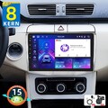 6+128GB Autoradio Android 15 Apple Carplay GPS Navi WIFI Für VW Passat B6 B7 CC