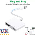 USB Typ C auf HDMI Kabel für TV AV Adapter für iPhone 16 15 Samsung 4K@60Hz UHD