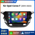 64G Android14 Für Opel Corsa F 2019-2023 Autoradio Carplay GPS NAVI DAB+ RDS DSP