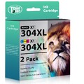 2 Set 304XL Patronen für HP 304XL DeskJet 2620 2630 3720 3730 3750 Envy5010 5030