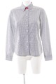 HAMMERSCHMID Langarmhemd Damen Hemd Gr. DE 38 hellgrau-weiß Business-Look