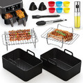 22 Stück Heißluftfritteuse Zubehör | Airfryer Zubehör für Ninja Foodi Flexdrawer