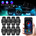 8x LED RGB Auto Unterbodenbeleuchtung Underglow Körper Atmosphäre App Control